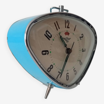 Vintage mechanical alarm clock from the 60s/70s by Shanghai