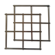 Stretchy silver metal flat bottom