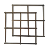 Stretchy silver metal flat bottom