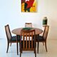 Ensemble de table et chaises GPLAN des années 1950, design d'intérieur.