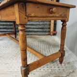 Antique French table farm dining table 19th century 73 x 201 cm