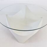 Opal glass table 1960s