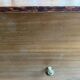Commode, meuble radio de style scandinave en bois et laiton
