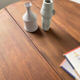 Round folding pine table mountain furniture
