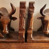 Pair of wooden bookends