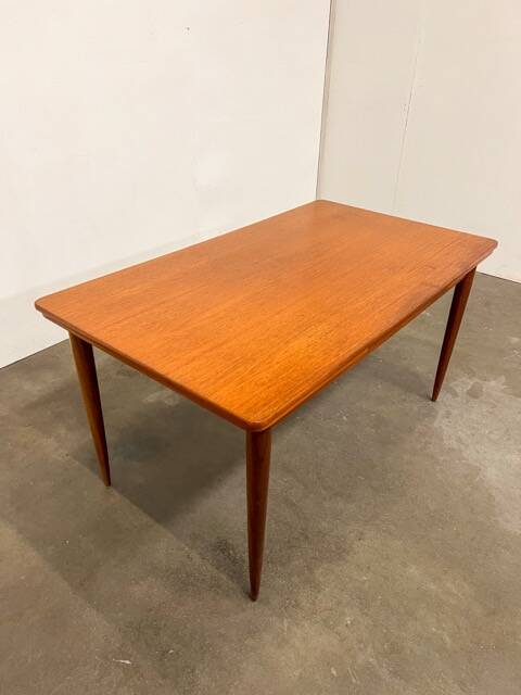 Vintage extendable dining table in teak – 1960s Scandinavian table rall