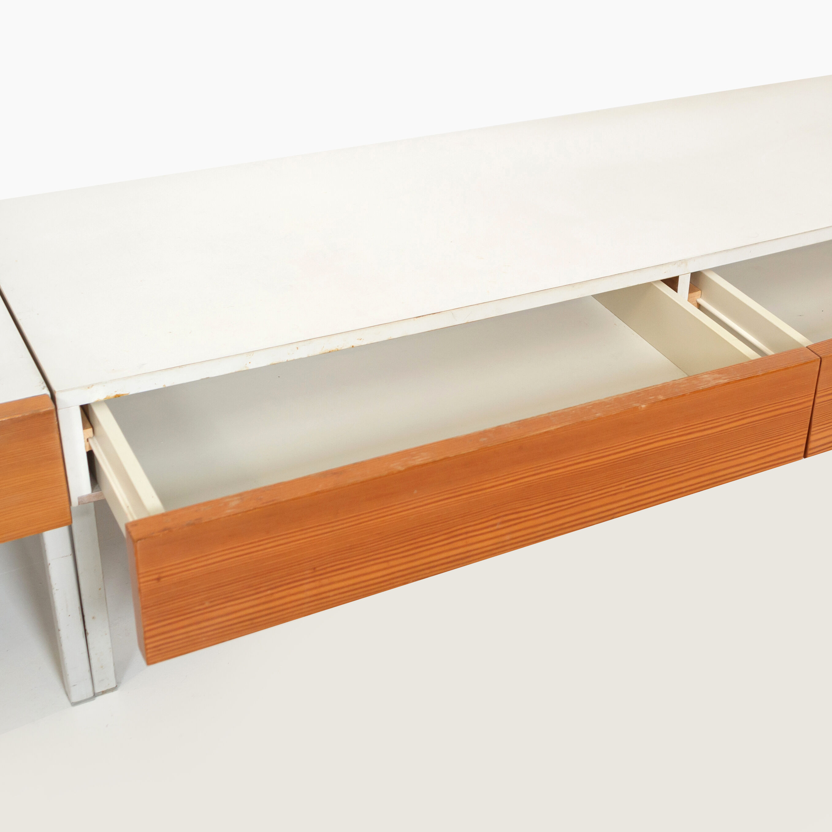 Vintage Interlübke set in light teak and white melamine