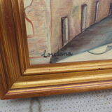 Landscape oil on canvas by Loreda