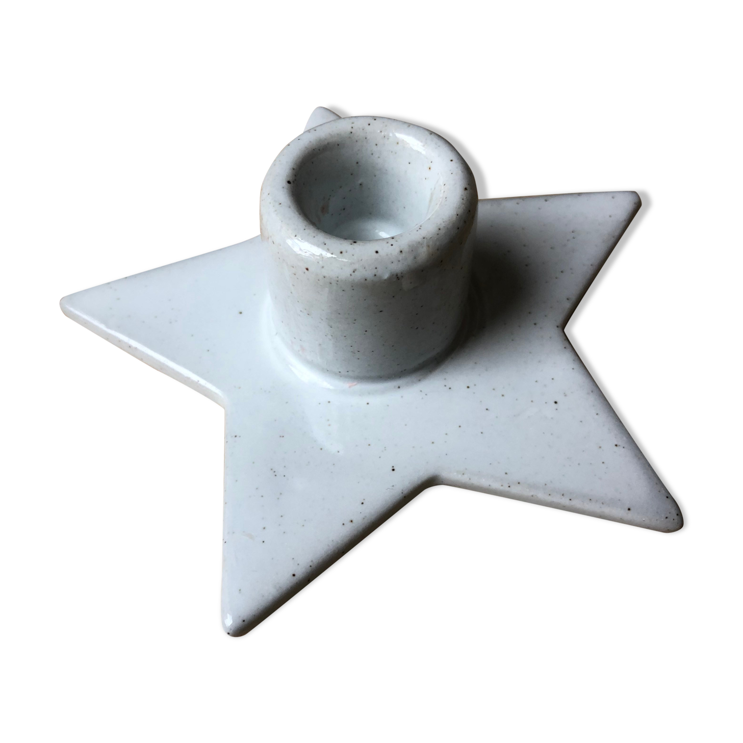 Ceramic star candle holder