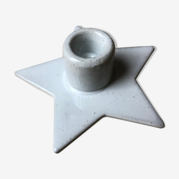 Bougeoir étoile en céramique