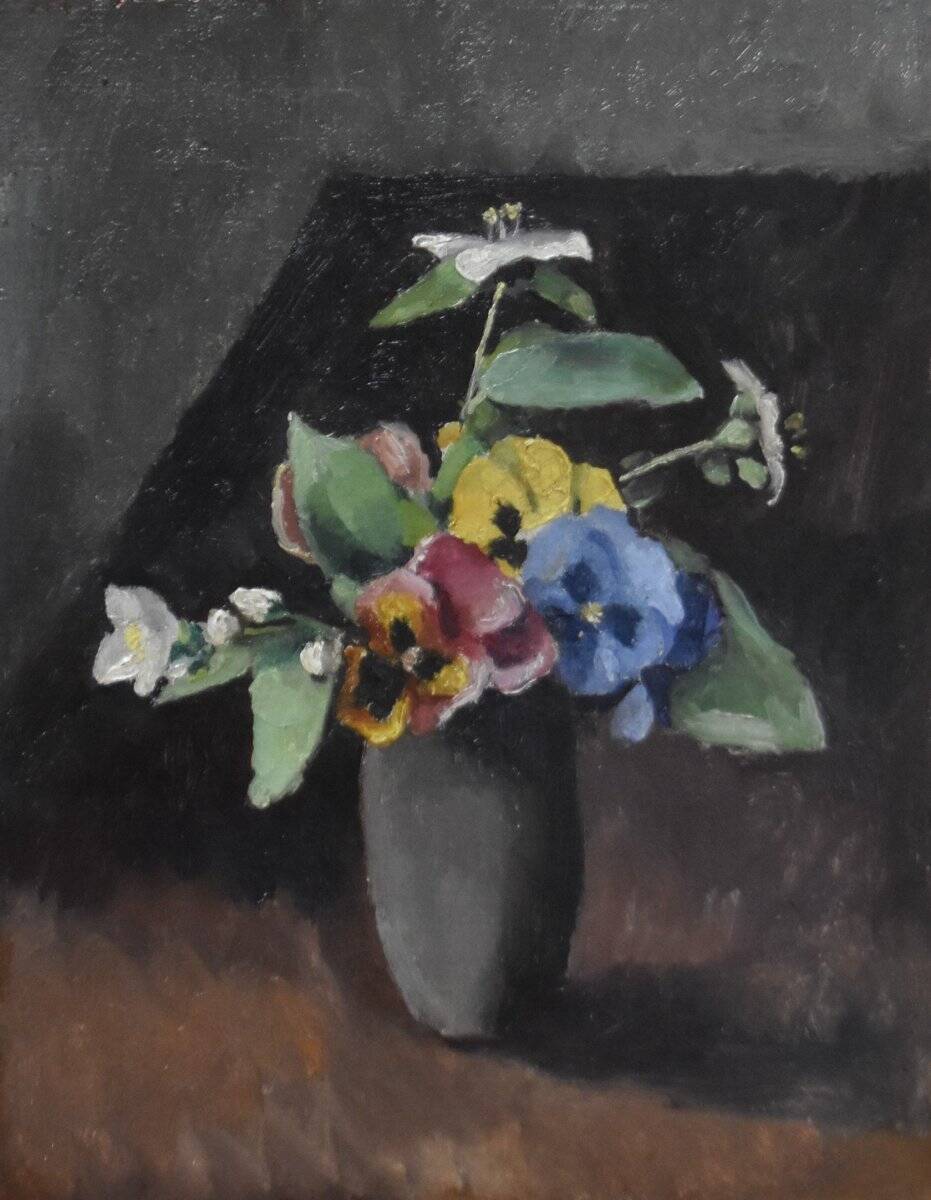 Maurice Asselin (1882-1947) A Bouquet of Flowers in a Vase, 1942, Oil on Canvas