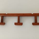 Vintage wooden wall coat rack 60s/70s