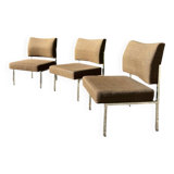 Set of 3 armchairs, 1970s.