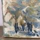 Snowy village, knife oil, signed