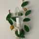 Pair of Italian metal lemon sconces, Firenze House, 1970