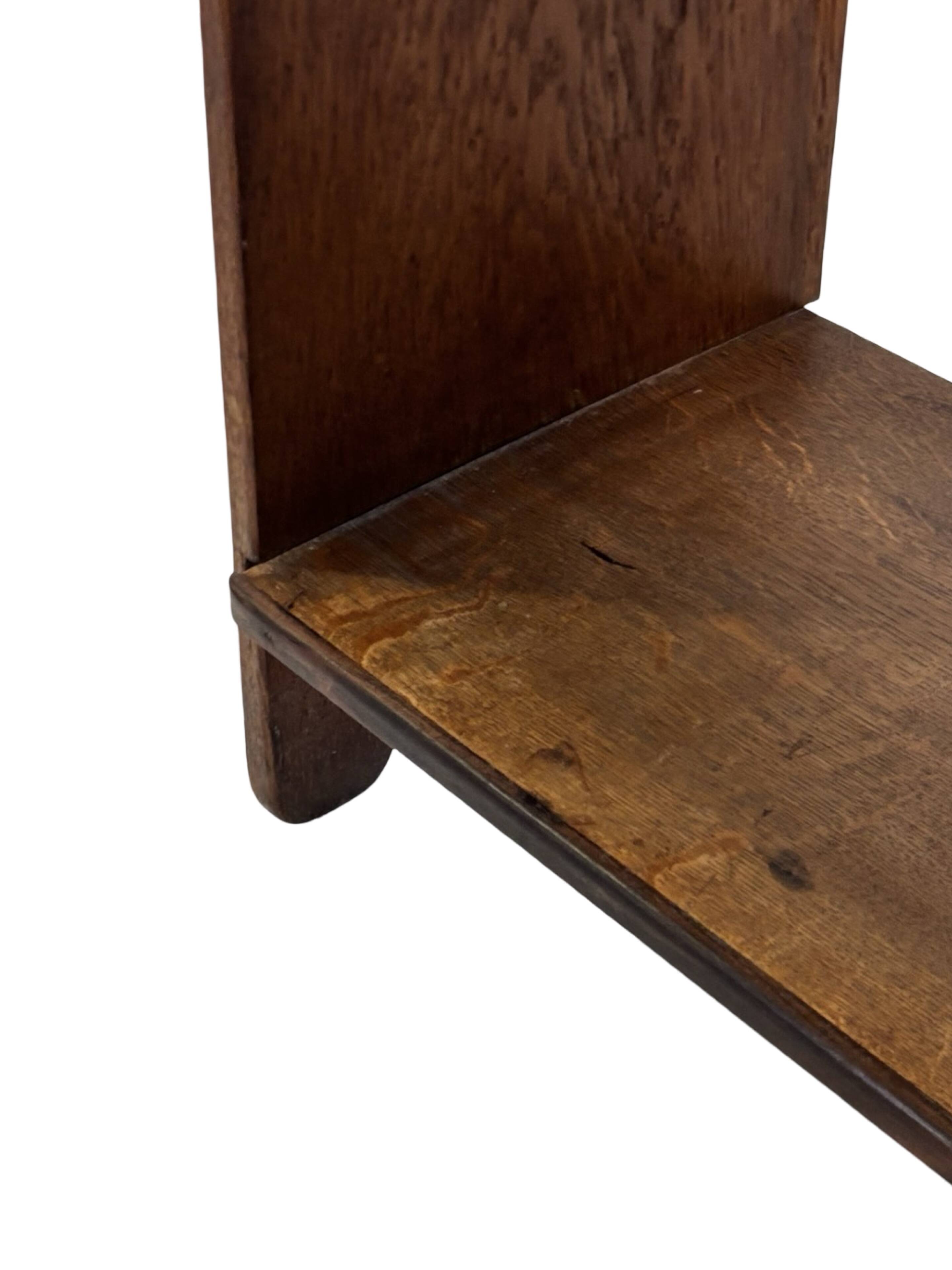 Art Deco Oak compact bookcase minimalist design