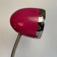 Flexible Pink and Metal Desk Lamp - 70's Style - Seventies and Vintage