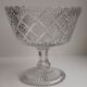 Old cut in pressed molded glass of the Verrerie de Scailmont signed