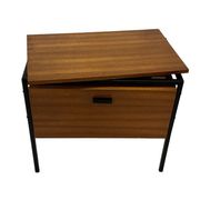 Vintage Small Audio Furniture TV Cabinet Cupboard 1960s Teak Veneer