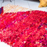 Carpet boucherouite Moroccan shag rug 130x231cm