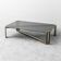 Vintage smoked glass and brass coffee table, 1970s modernism