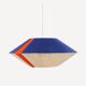 The Céleste electric blue orange suspension