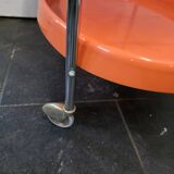 Orange rolling trolley from the 70s