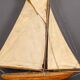 Vintage 20thC English Carved Hull Pond Yacht c.1930