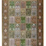 Tapis d'Orient "Ghoum" soie 115x76cm