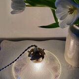 Holophone glass pendant light