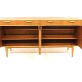 Scandinavian enfilade in teak and oak, Bertil Fridhagen, Bodafors, Sweden, 1960