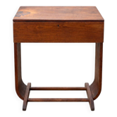 Travailleuse / table à couture vintage en bois – années 1930-40