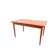 Teak dining table in retro vintage Danish style from the 60s-70s.