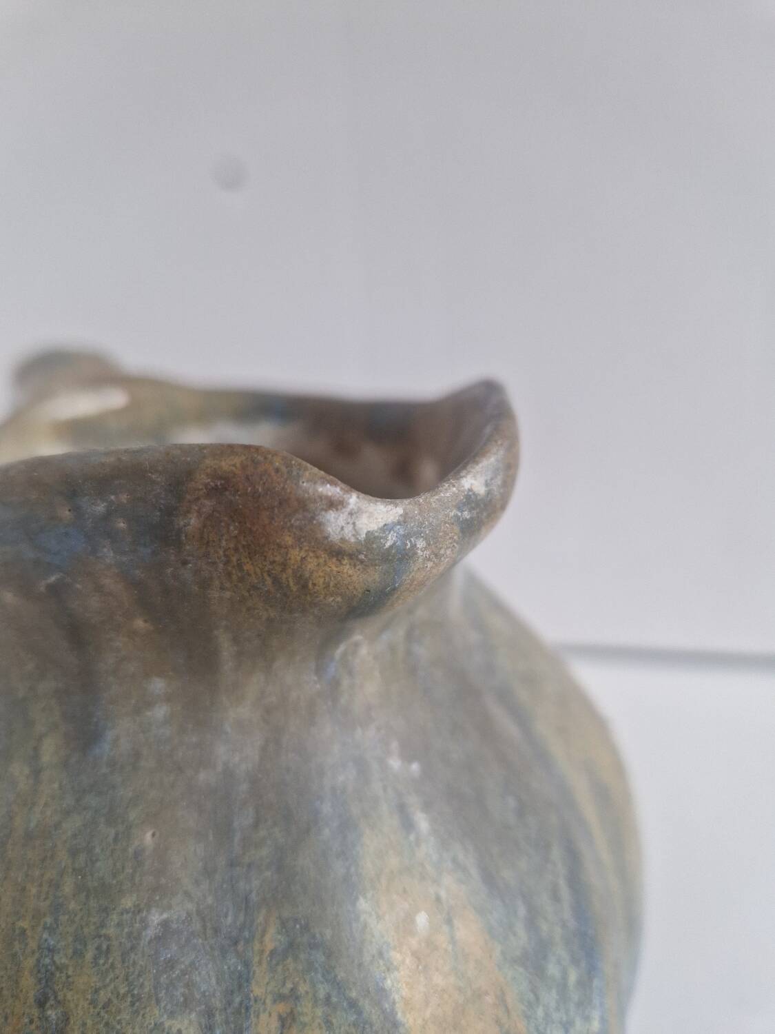 Pumpkin Jug Flamed Blue