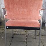 Set of eight industrial Dutch chairs