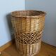 Wicker laundry basket