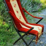 Folding armchair chair Napoleon III of the nineteenth century