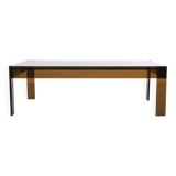 Smoked Lucite coffee table Space Ace France 1970s