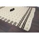 Tapis kilim en laine et coton beige turc vintage noué à la main 140x196