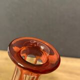 Piriform decanter in cut and tinted red crystal Overlay, Baccarat, Saint Louis