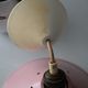 Suspension tôle emaillée rose vintage