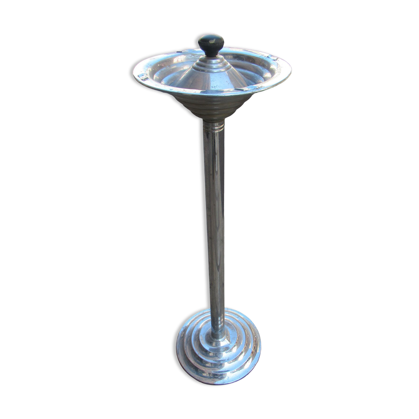 Standing ashtray, vintage, metal
