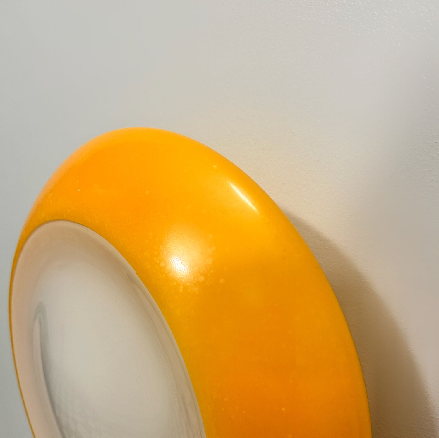 Space Age opaline ceiling light from the 70s