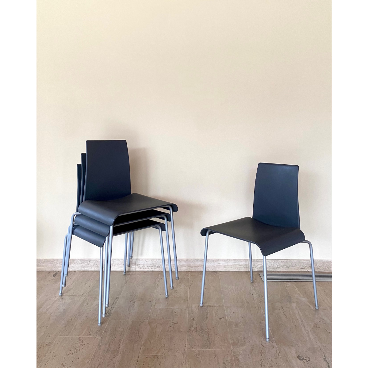 4 design chairs by Uwe Fischer B&B Italia