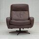 1970s, Danish swivel armchair with footstool by Madsen & Schubel.