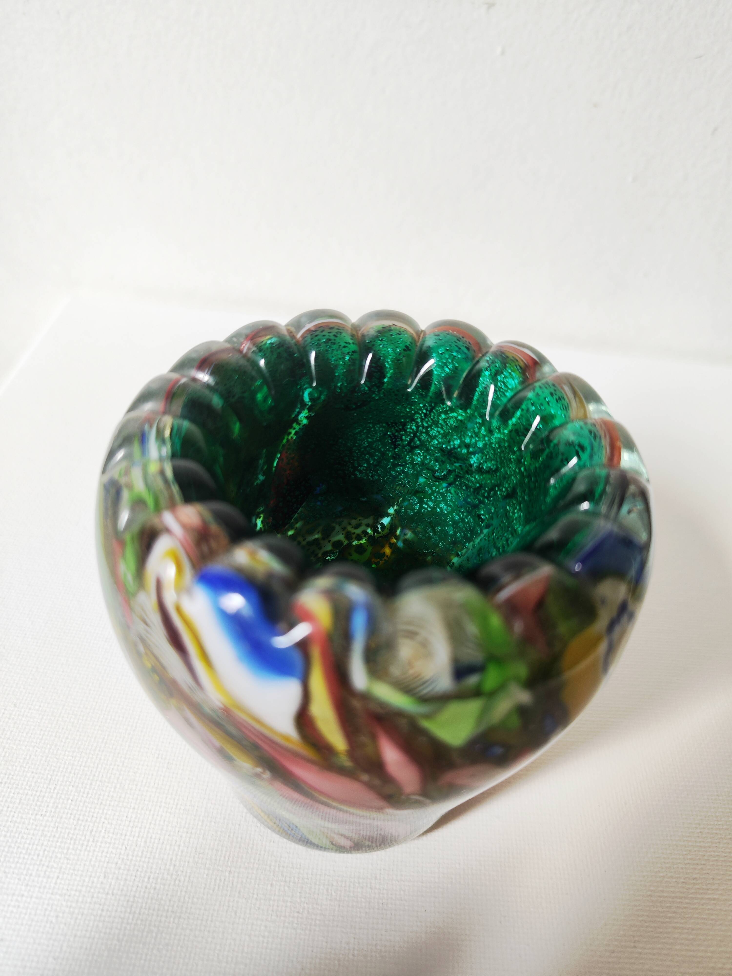 Millefiori vase Murano 1960