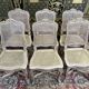 Suite de 6 chaises cannées de style Louis XV - Régence