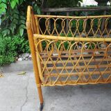 Rattan crib of the 50s