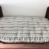 Cherry wood boat bed with bedding