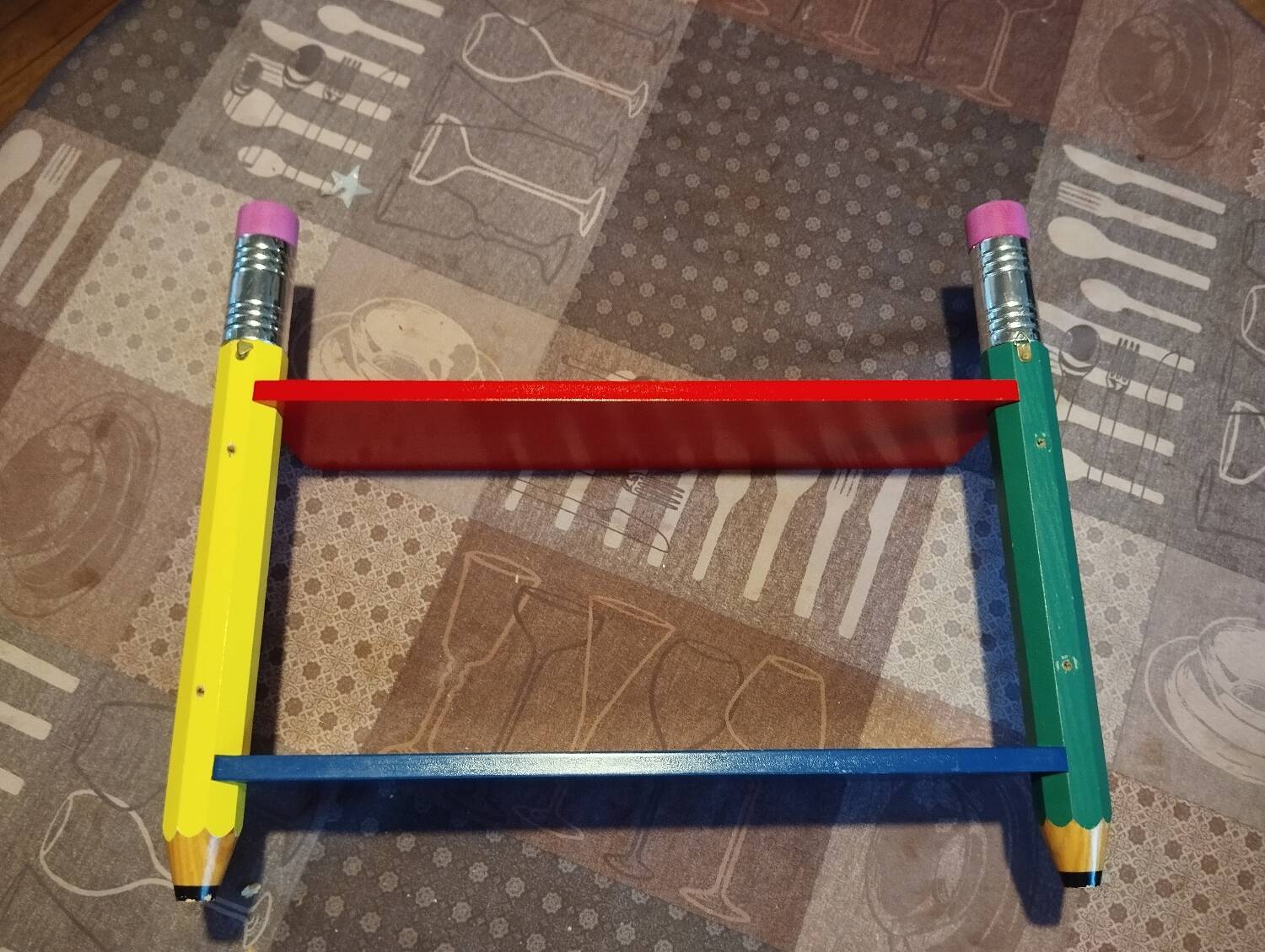 Pierre SALA style vintage pencil shelf